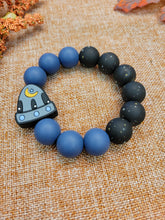 Load image into Gallery viewer, Galactic Spaceship Teething Ring, Silicone
