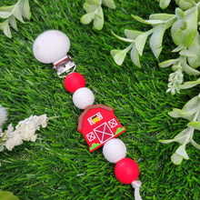 Load image into Gallery viewer, Barn Pacifier Clip, Silicone

