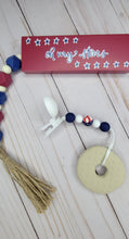 Load image into Gallery viewer, American Donut Pacifier Clip with Teether
