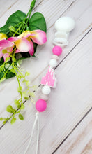 Load image into Gallery viewer, Pink Castle Pacifier Clip
