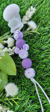 Load image into Gallery viewer, Purple Wall Mouse Pacifier Clip
