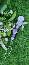 Load image into Gallery viewer, Purple Wall Mouse Pacifier Clip
