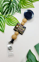 Load image into Gallery viewer, Half Coffee, Half Nurse Badge Reel
