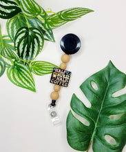 Load image into Gallery viewer, Half Coffee, Half Nurse Badge Reel
