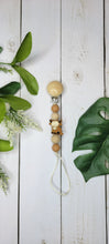 Load image into Gallery viewer, Highland Cow Beechwood Pacifier Clip, Silicone
