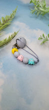 Load image into Gallery viewer, Pac Man Pacifier Clip, Silicone
