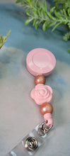 Load image into Gallery viewer, Rose Gold Badge Reel, Silicone
