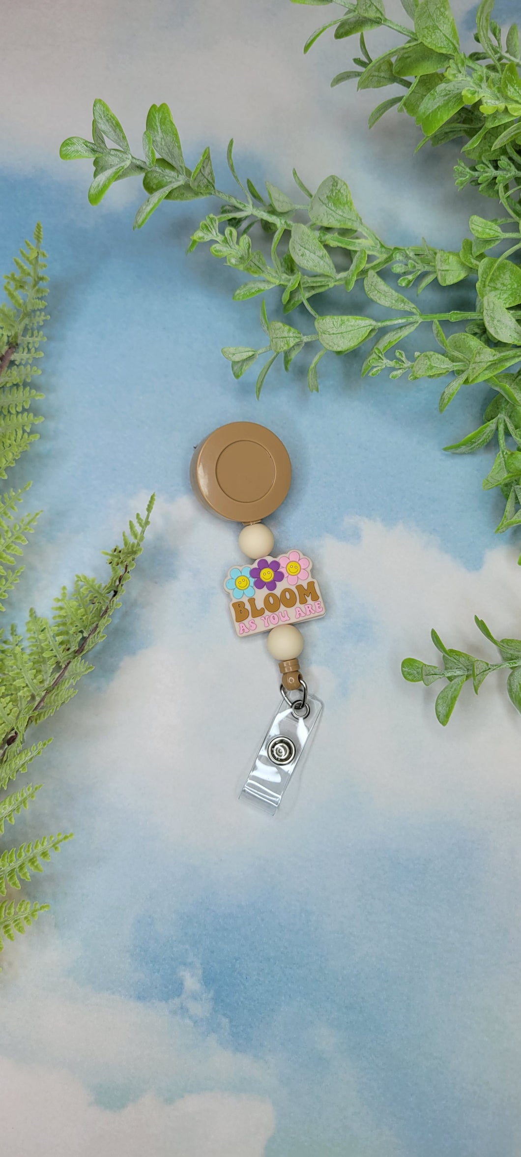 Bloom As You Are Badge Reel, Silicone