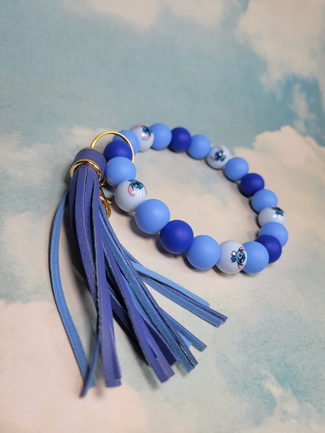 Blue Alien Wristlet