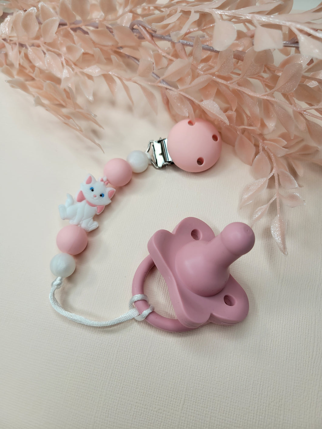 Fancy Cat Pacifier Clip
