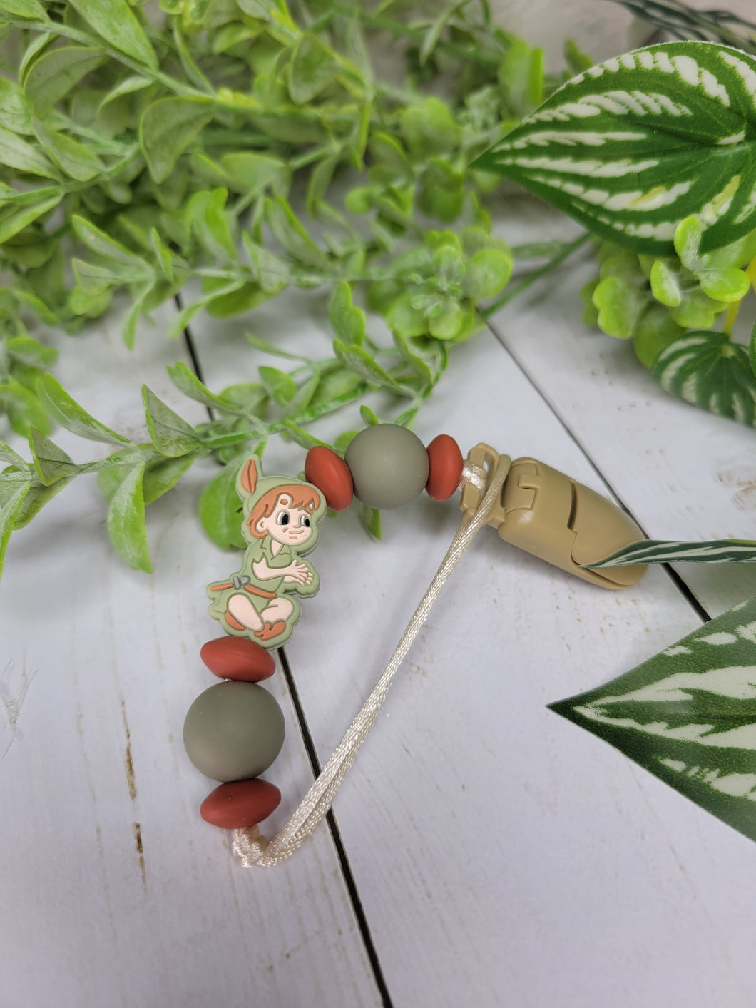 Never Grow Up Pacifier Clip