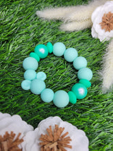 Load image into Gallery viewer, Mint &amp; Opal Mouse Teething Ring
