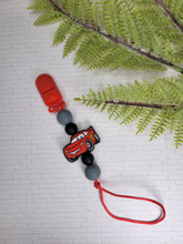 Load image into Gallery viewer, Race Car Pacifier Clip
