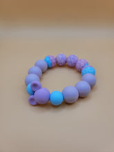 Load image into Gallery viewer, Purple Geo Mouse Teething Ring
