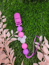 Load image into Gallery viewer, Purple Glowing Mouse Pacifier Clip
