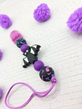 Load image into Gallery viewer, Purple Bat Pacifier Clip

