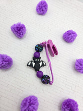 Load image into Gallery viewer, Purple Bat Pacifier Clip
