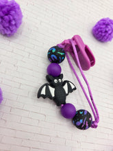 Load image into Gallery viewer, Purple Bat Pacifier Clip

