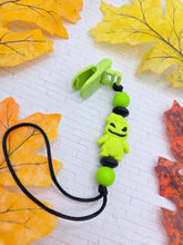 Load image into Gallery viewer, Green Boogie Man Pacifier Clip
