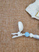 Load image into Gallery viewer, Snowflake Pacifier Clip, Silicone
