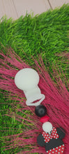 Load and play video in Gallery viewer, Red Girl Mouse Pacifier Clip
