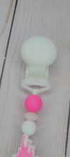 Load and play video in Gallery viewer, Pink Castle Pacifier Clip
