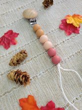 Load image into Gallery viewer, Dusty Desert Pacifier Clip with Beechwood Clip
