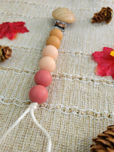 Load image into Gallery viewer, Dusty Desert Pacifier Clip with Beechwood Clip
