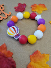 Load image into Gallery viewer, Hot Air Balloon Teething Ring, Fall, Silicone
